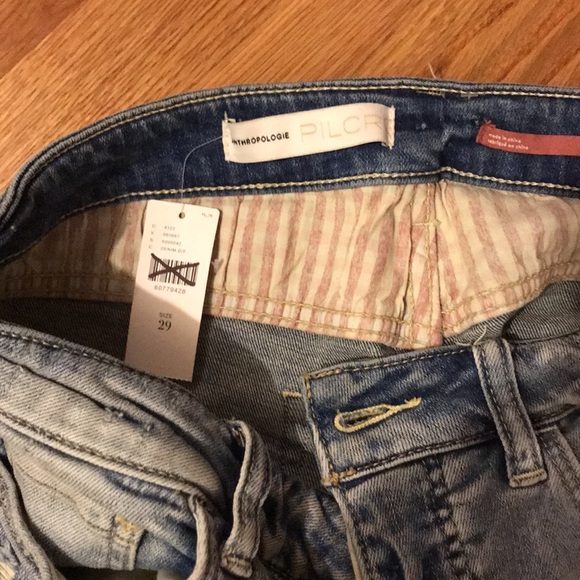 SALE NWT Anthropologie Pilcro Slim Denim Shorts size 29 - Picture 14 of 15